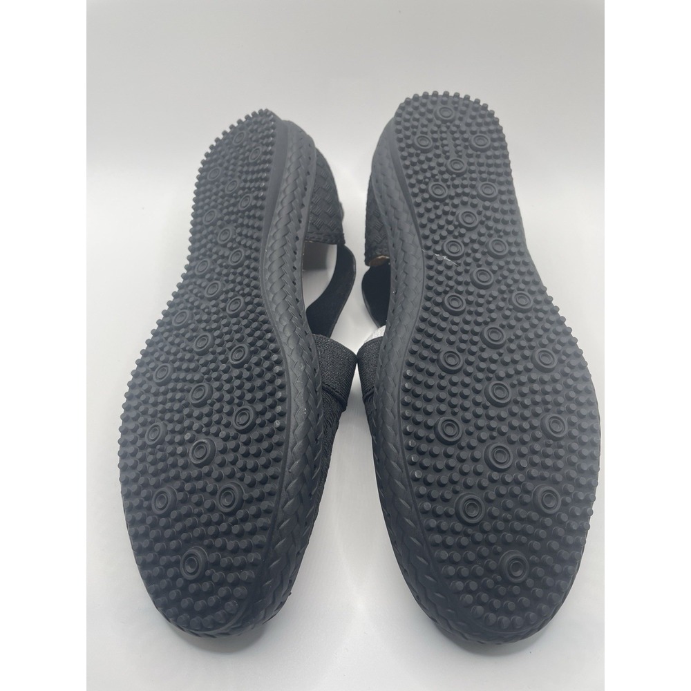 Bernie Mev Black Layla Woven Shoes Comfort Slides Womens Sz 6 EU 37 NEW - Picture 6 of 7